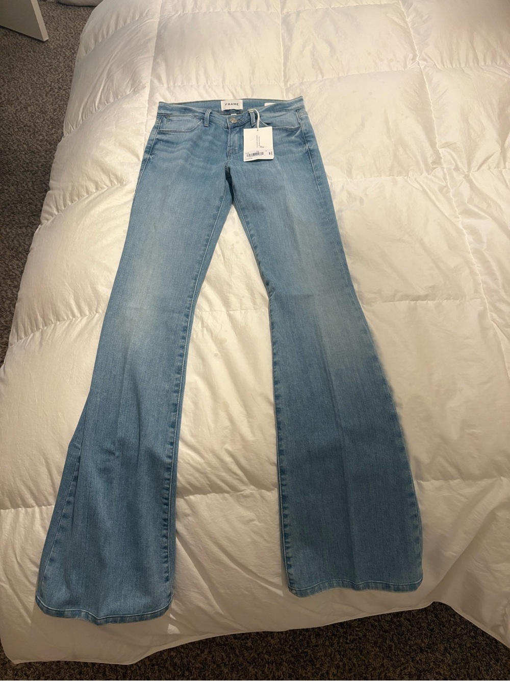 FRAME LE High Flare Light Blue Flare Women's Jeans NWT